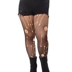 Spirit Halloween Distressed Plus Size Tights -Cheap Trick Or Treat Hub Store 01520170 c