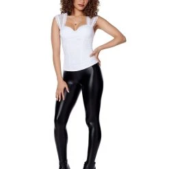 Spirit Halloween White Lace Corset -Cheap Trick Or Treat Hub Store 01521855 c