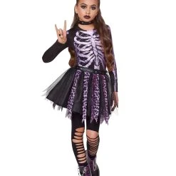 Spirit Halloween Kids Punk Skeleton Costume