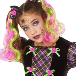 Spirit Halloween Kids Neon Broken Doll Costume -Cheap Trick Or Treat Hub Store 01524081 c