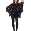 Spirit Halloween Adult Sequin Spider Web Poncho