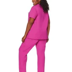 Spirit Halloween Adult Magenta Medical Scrubs Costume -Cheap Trick Or Treat Hub Store 01525971 c