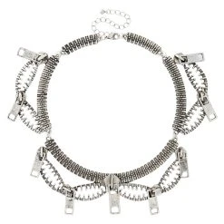 Spirit Halloween Zipper Choker Necklace