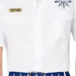 Spirit Halloween Adult Yacht Captain Costume -Cheap Trick Or Treat Hub Store 01527928 c