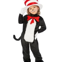 Spirit Halloween Toddler Cat in the Hat Jumpsuit Costume – Dr. Seuss