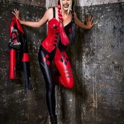 Spirit Halloween Adult Harley Quinn Moto Jacket – The Suicide Squad -Cheap Trick Or Treat Hub Store 01528397 c