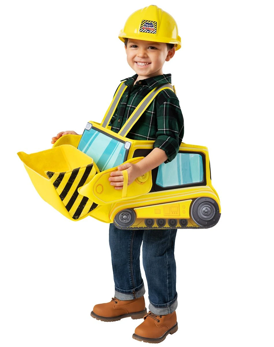 Spirit Halloween Toddler Ride-Along Bulldozer Costume 1 Spirit Halloween Toddler Ride-Along Bulldozer Costume