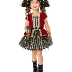 Spirit Halloween Kids Light-Up Pretty Pirate Costume
