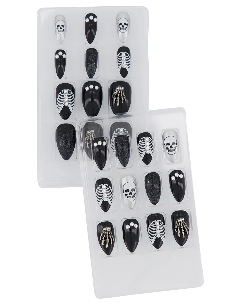 Spirit Halloween Skeleton Press On Nails 1 Spirit Halloween Skeleton Press On Nails