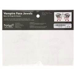 Spirit Halloween Jewel Vampire Face Decal -Cheap Trick Or Treat Hub Store 01531185 c