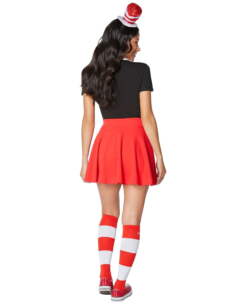 Spirit Halloween Adult Cat in the Hat Costume Kit - Dr. Seuss 2 Spirit Halloween Adult Cat in the Hat Costume Kit - Dr. Seuss - Image 2