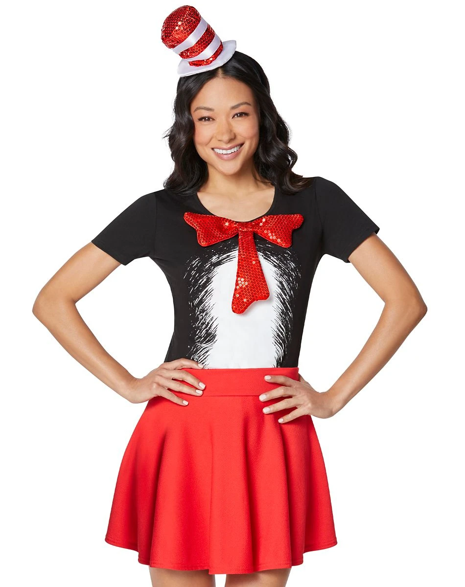 Spirit Halloween Adult Cat in the Hat Costume Kit - Dr. Seuss 3 Spirit Halloween Adult Cat in the Hat Costume Kit - Dr. Seuss - Image 3