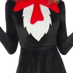 Spirit Halloween Adult Cat in the Hat Dress - Dr. Seuss -Cheap Trick Or Treat Hub Store 01532423 c