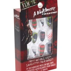 Spirit Halloween Freddy Krueger Press On Nails - A Nightmare on Elm Street -Cheap Trick Or Treat Hub Store 01533975 c
