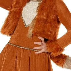 Spirit Halloween Kids Luxurious Fox Costume – The Signature Collection -Cheap Trick Or Treat Hub Store 01539949 c
