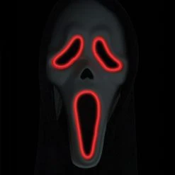 Spirit Halloween Kids Light-Up Ghost Face (R) Costume -Cheap Trick Or Treat Hub Store 01542372 c