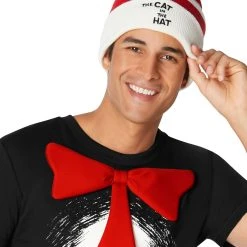 Spirit Halloween Adult Cat in the Hat Costume Kit - Dr. Seuss -Cheap Trick Or Treat Hub Store 01543123 c