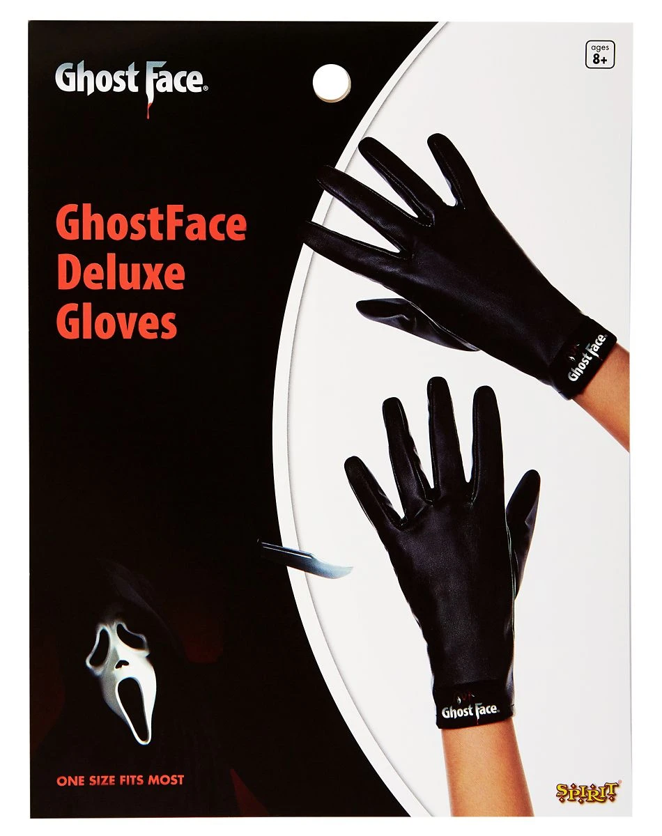 Spirit Halloween Kids Ghost Face ® Gloves 3 Spirit Halloween Kids Ghost Face ® Gloves - Image 3