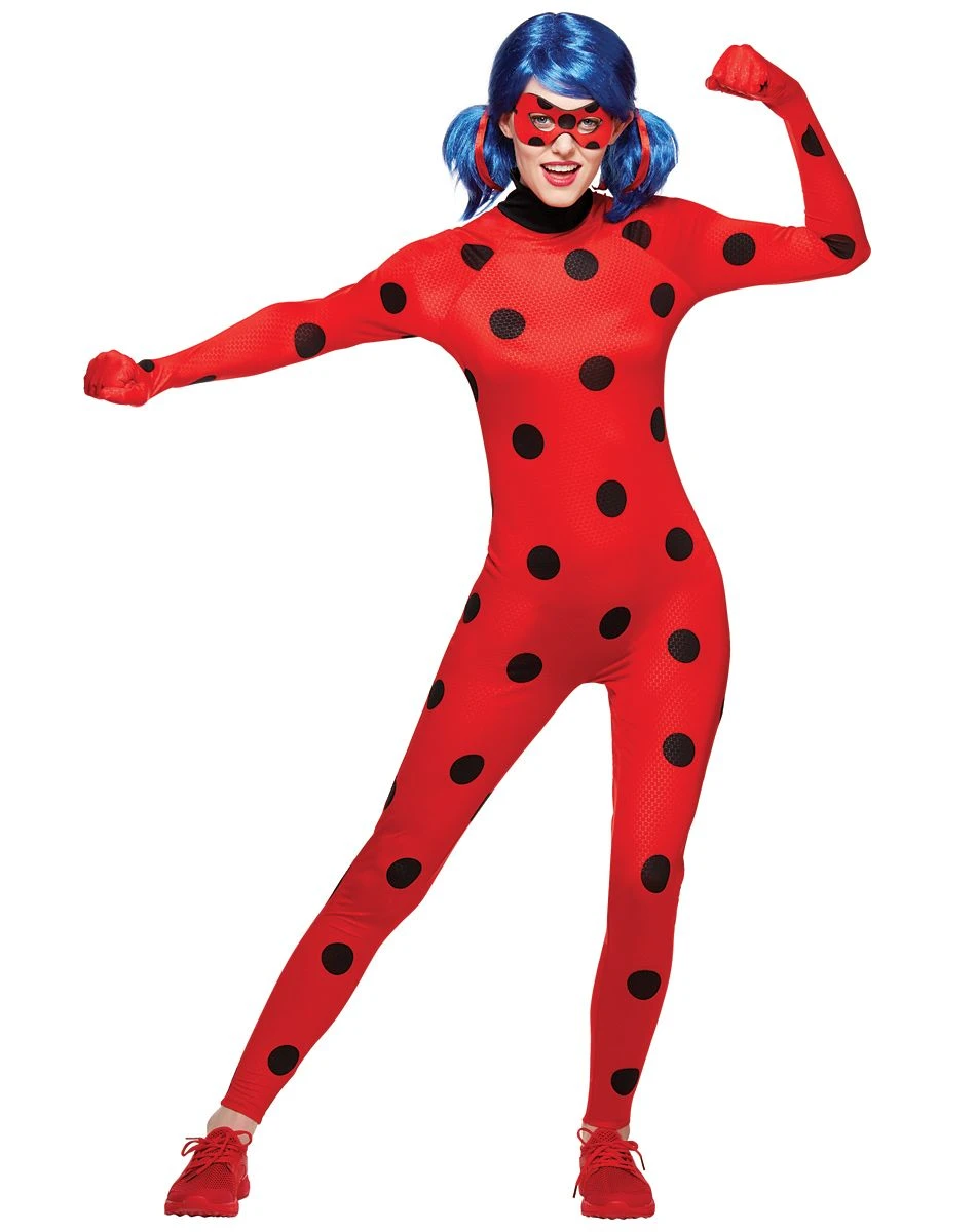 Spirit Halloween Adult Miraculous Ladybug Catsuit Costume 2 Spirit Halloween Adult Miraculous Ladybug Catsuit Costume - Image 2