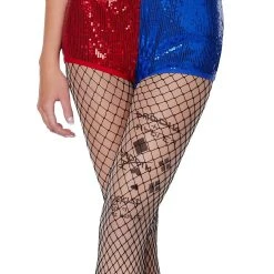 Spirit Halloween Adult Harley Quinn Sequin Shorts - Suicide Squad