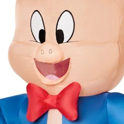 Spirit Halloween Adult Porky Pig Inflatable Costume - Looney Tunes -Cheap Trick Or Treat Hub Store 01547900 c