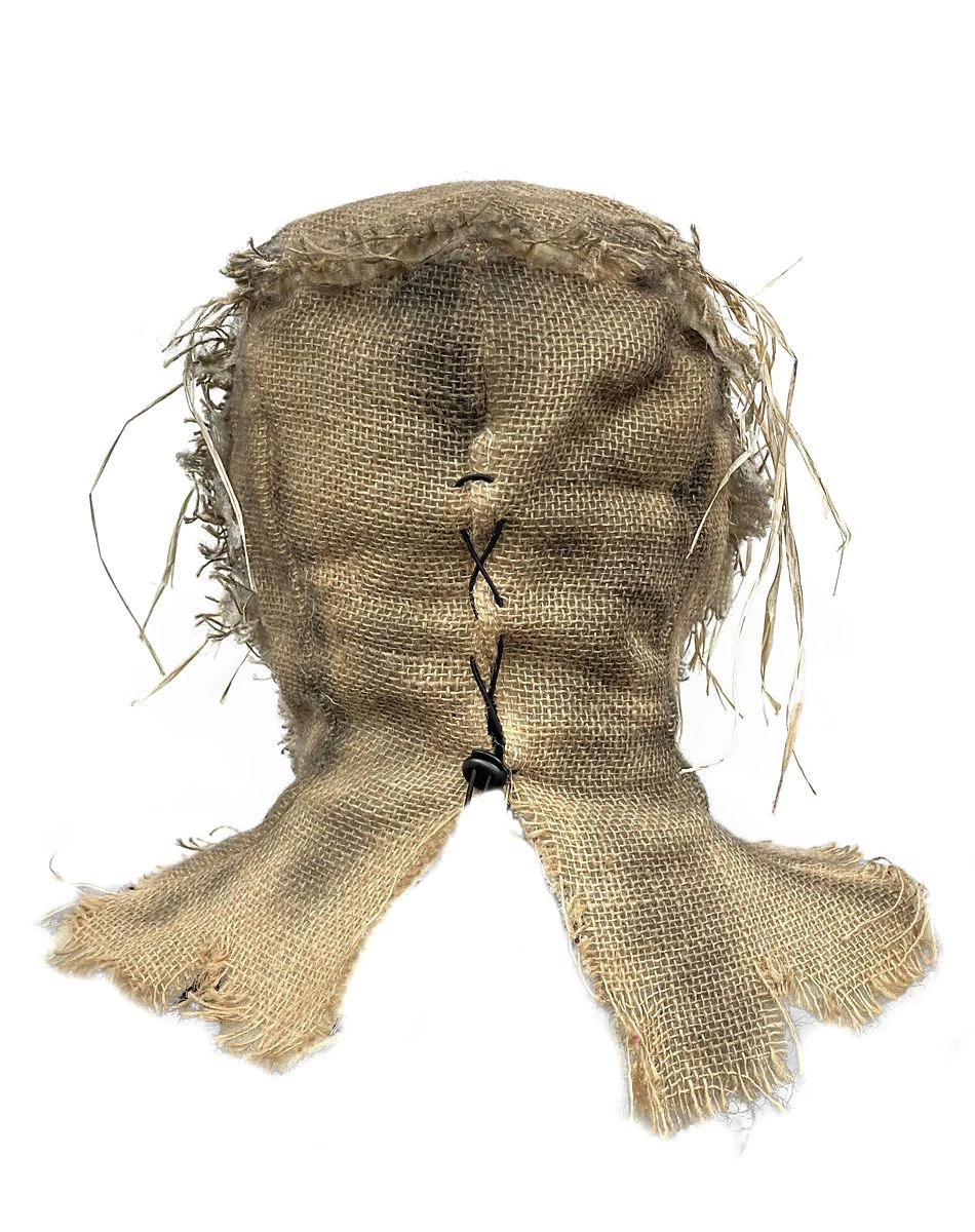 Spirit Halloween Scarecrow Burlap Full Mask 3 Spirit Halloween Scarecrow Burlap Full Mask - Image 3