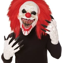 Spirit Halloween Crouchy the Clown Mask with Hands