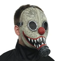 Spirit Halloween Clown Gas Half Mask -Cheap Trick Or Treat Hub Store 01548338 c