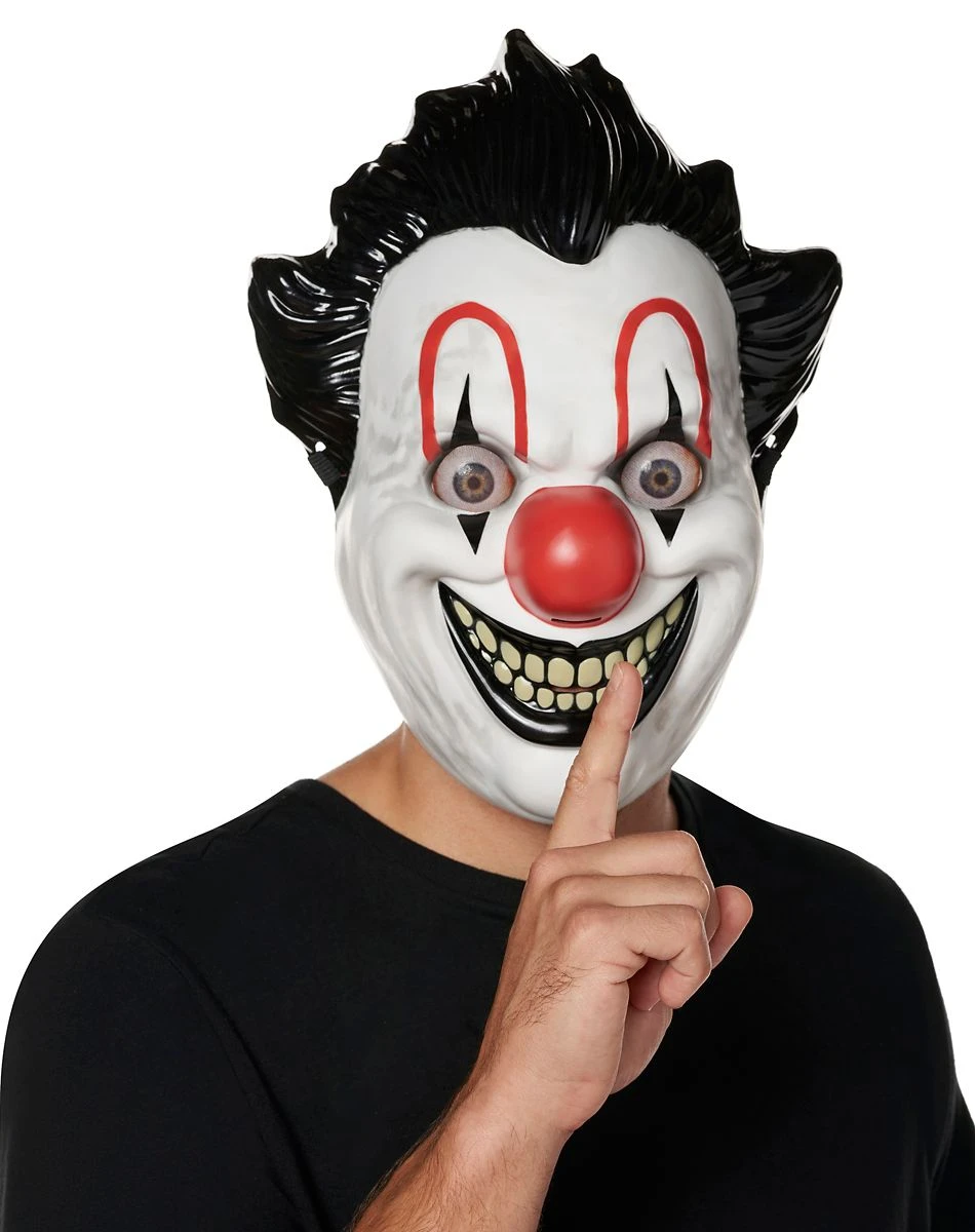 Spirit Halloween Wild Eyes Clown Half Mask 2 Spirit Halloween Wild Eyes Clown Half Mask - Image 2