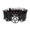 Spirit Halloween Pentagram Ruffle Choker Necklace