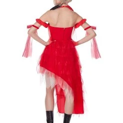 Spirit Halloween Adult Harley Quinn Red Dress - The Suicide Squad -Cheap Trick Or Treat Hub Store 01549518 b