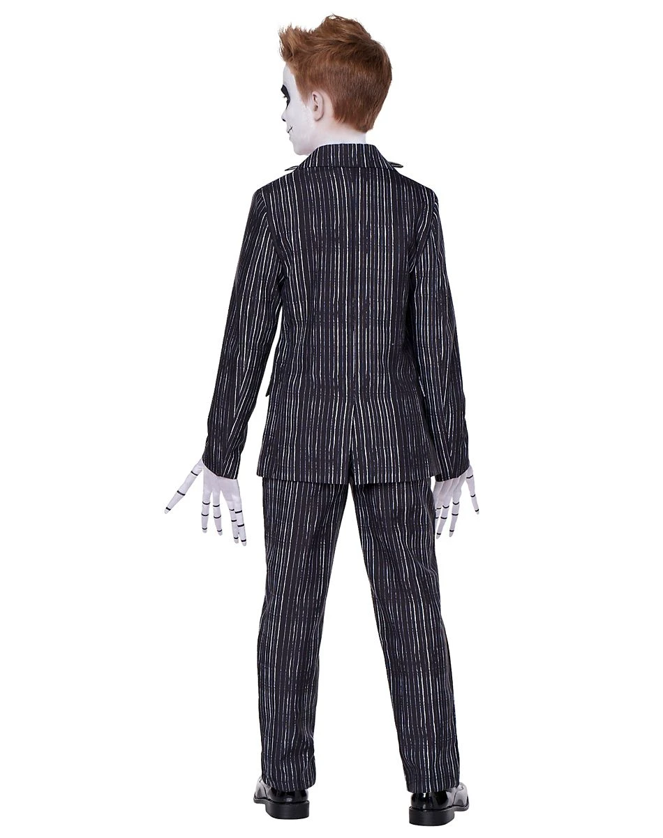 Spirit Halloween Kids Jack Skellington Suit Costume - The Nightmare Before Christmas 2 Spirit Halloween Kids Jack Skellington Suit Costume - The Nightmare Before Christmas - Image 2