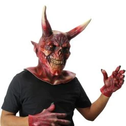 Spirit Halloween Devil Mask with Hands -Cheap Trick Or Treat Hub Store 01550474 c