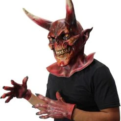 Spirit Halloween Devil Mask with Hands -Cheap Trick Or Treat Hub Store 01550474 d