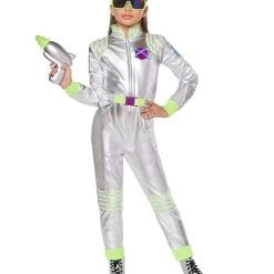 Spirit Halloween Kids Alien Galaxy Jumpsuit Costume