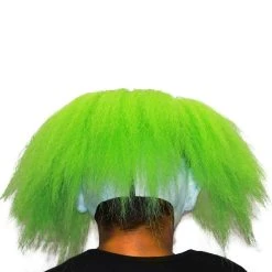 Spirit Halloween Neon Green Hair Clown Full Mask -Cheap Trick Or Treat Hub Store 01551944 c