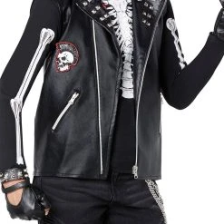 Spirit Halloween Kids Dark Rebel Punk Skeleton Costume 6 Spirit Halloween Kids Dark Rebel Punk Skeleton Costume -Cheap Trick Or Treat Hub Store 01552132 c