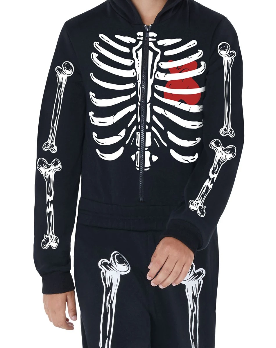 Spirit Halloween Kids Skeleton Marshmello Costume 2 Spirit Halloween Kids Skeleton Marshmello Costume - Image 2