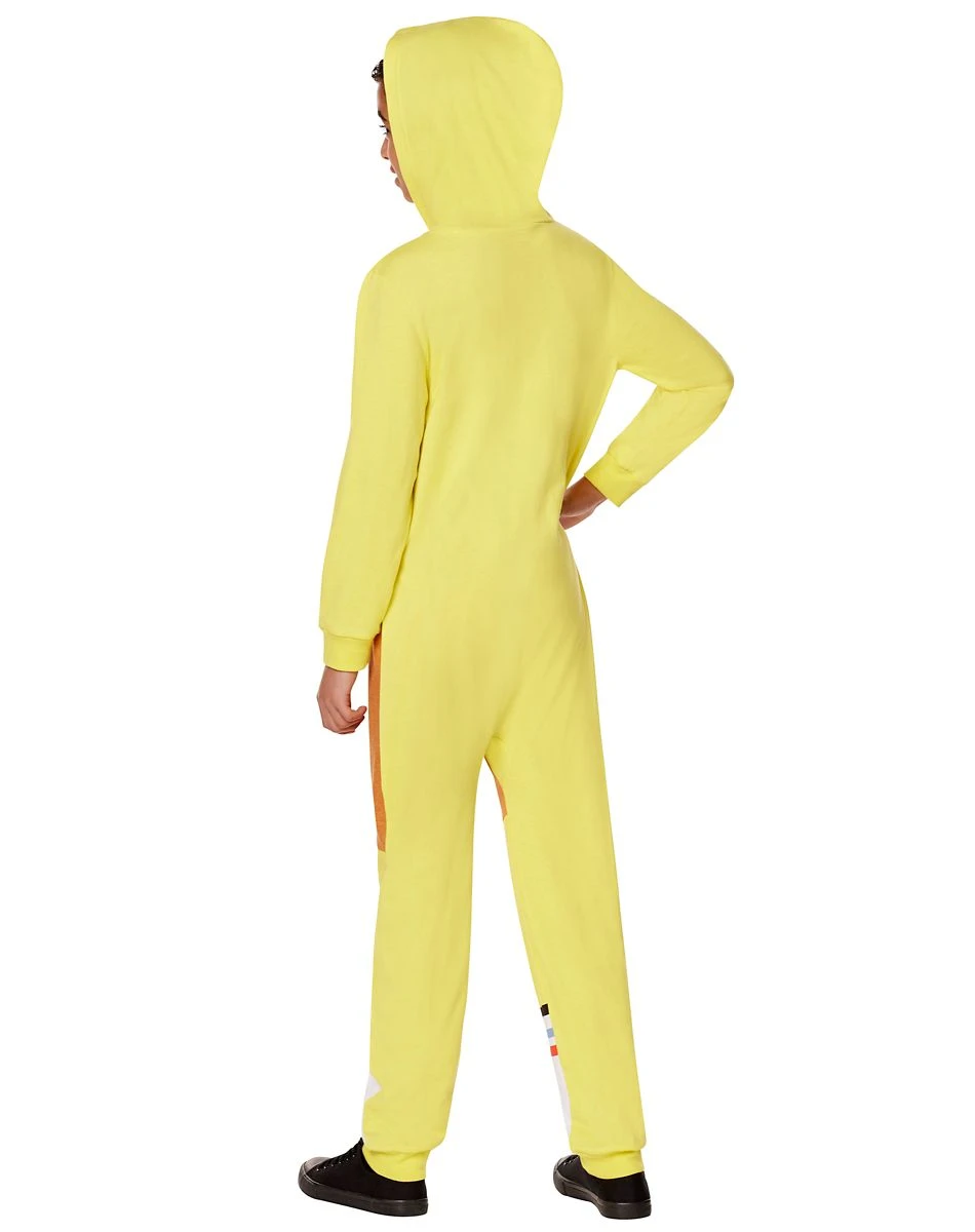 Spirit Halloween Kids SpongeBob SquarePants Hooded Jumpsuit 2 Spirit Halloween Kids SpongeBob SquarePants Hooded Jumpsuit - Image 2