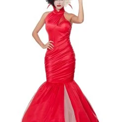 Spirit Halloween Adult Red Cruella Dress - Disney Cruella