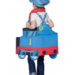 Spirit Halloween Toddler Ride-Along Thomas Costume - Thomas & Friends -Cheap Trick Or Treat Hub Store 01555648 b