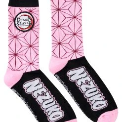 Spirit Halloween Nezuko Kamado Crew Socks - Demon Slayer