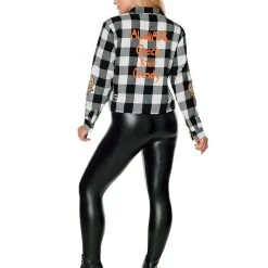 Spirit Halloween Adult Plus Size Flannel Shirt - Trick 'r Treat -Cheap Trick Or Treat Hub Store 01557743 b