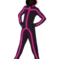 Spirit Halloween Kids Pink Light-Up EL Wire Stick Figure Costume
