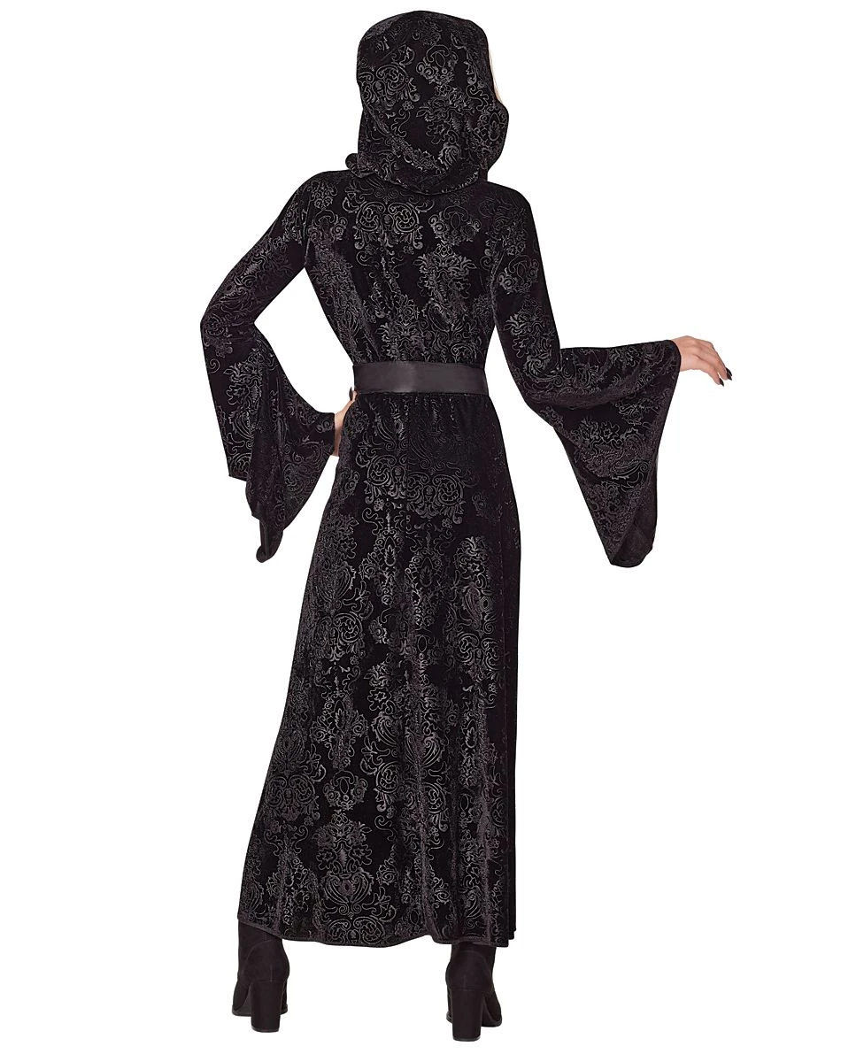 Spirit Halloween Kids Black Hooded Dress 2 Spirit Halloween Kids Black Hooded Dress - Image 2