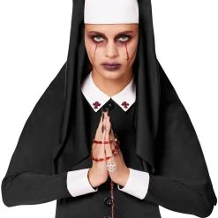 Spirit Halloween Adult Unholy Nun Costume -Cheap Trick Or Treat Hub Store 01558816 c