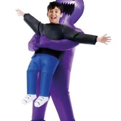 Spirit Halloween Kids Light-Up Purple Ghoul Pick-Me-Up Inflatable Costume