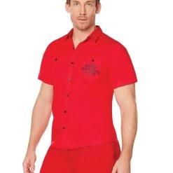 Spirit Halloween Adult Camp Crystal Lake Button Down Shirt - Friday the 13th