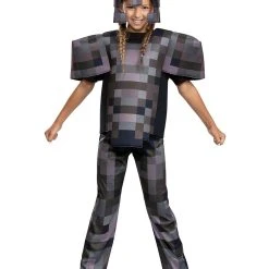 Spirit Halloween Kids Netherite Armor Costume Deluxe - Minecraft 6 Spirit Halloween Kids Netherite Armor Costume Deluxe - Minecraft -Cheap Trick Or Treat Hub Store 01566413 c