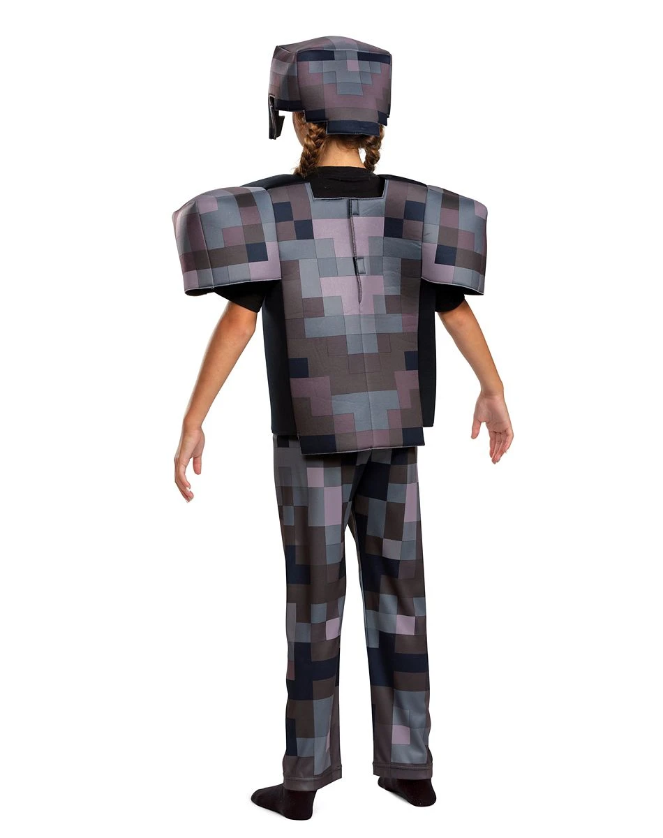 Spirit Halloween Kids Netherite Armor Costume Deluxe - Minecraft 4 Spirit Halloween Kids Netherite Armor Costume Deluxe - Minecraft - Image 4